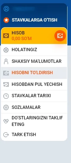 Mostbetuz shaxsiy hisob